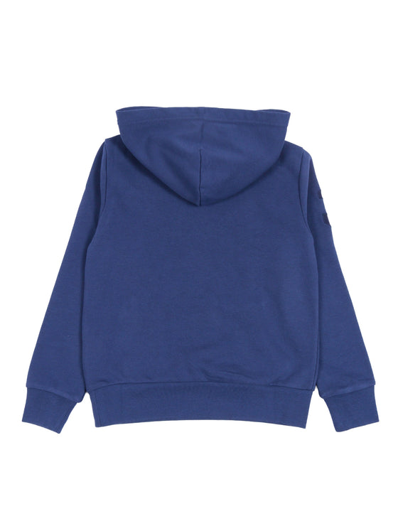 Knit-Pullover-Sweatshirt Blue Cotton Polyester