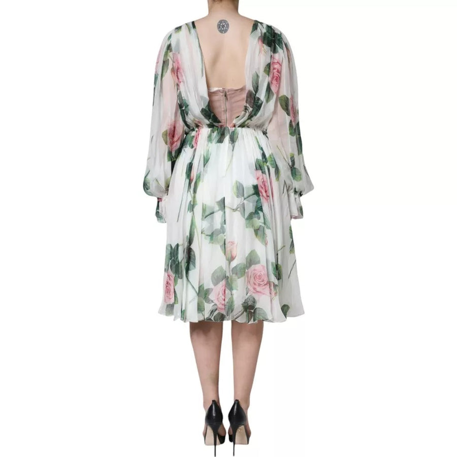 Dolce & Gabbana 100% Silk dress in white