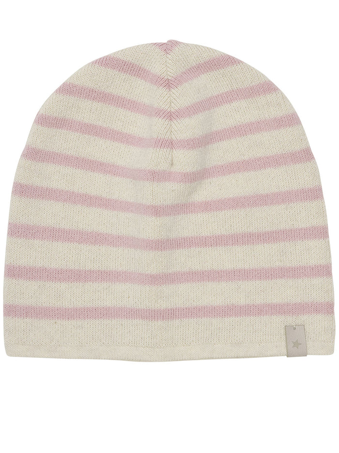 Beanie Striped Knit Pink & Purple Cappello