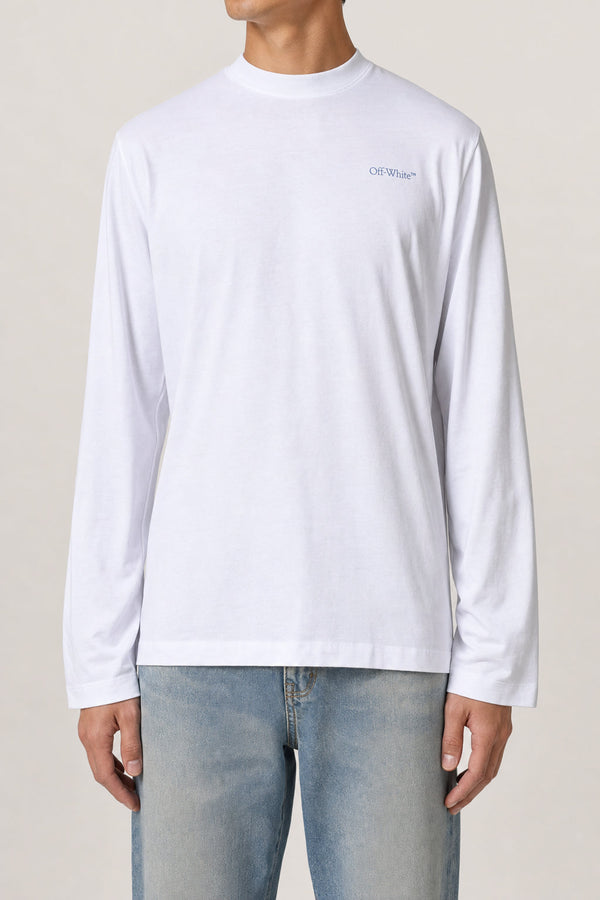Off-White Mens White Cotton Long Sleeve Shirt