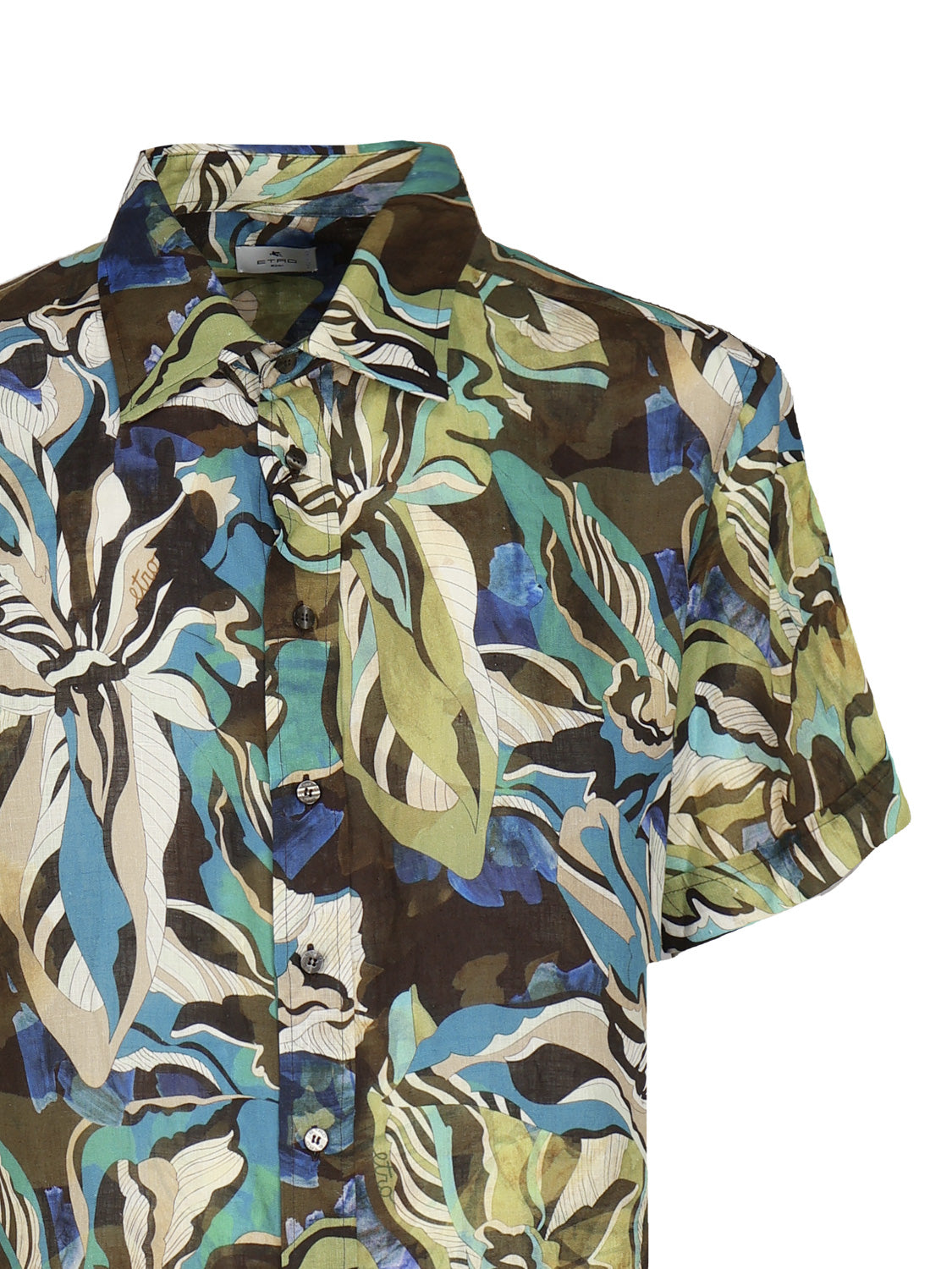 Etro Shirts Green Cotton