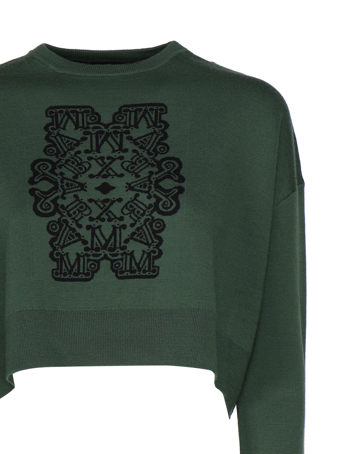Max Mara Sweaters Green Virgin Wool