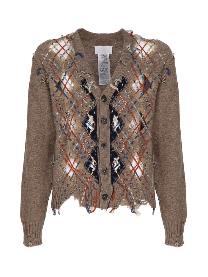 Maison Margiela Sweaters Walnut/beige/navy/grey/red Wo Wp Pc Pa