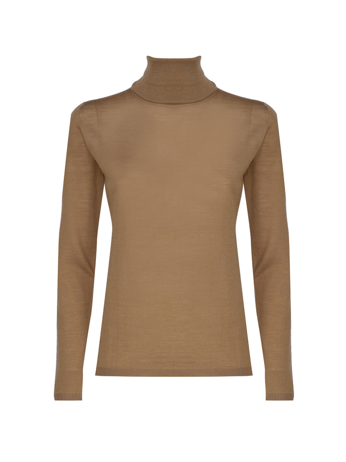Max Mara Sweaters Brown Virgin Wool