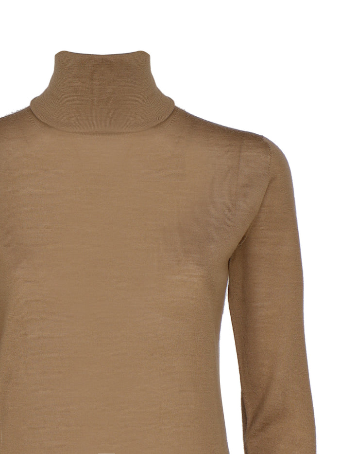 Max Mara Sweaters Brown Virgin Wool
