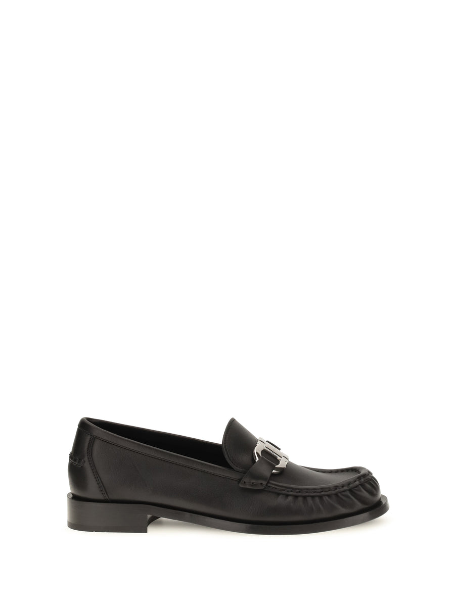 Ferragamo 100% Calf Leather Bos Taurus loafer in black