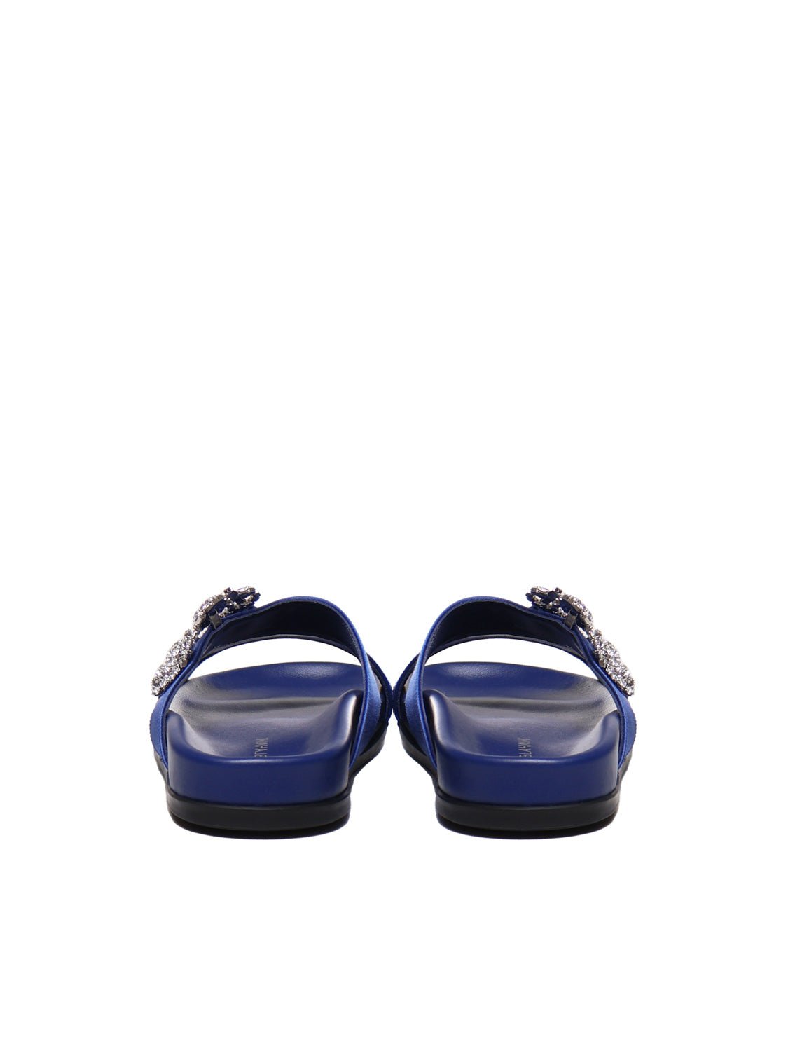 Manolo Blahnik Sandals Blue Satin