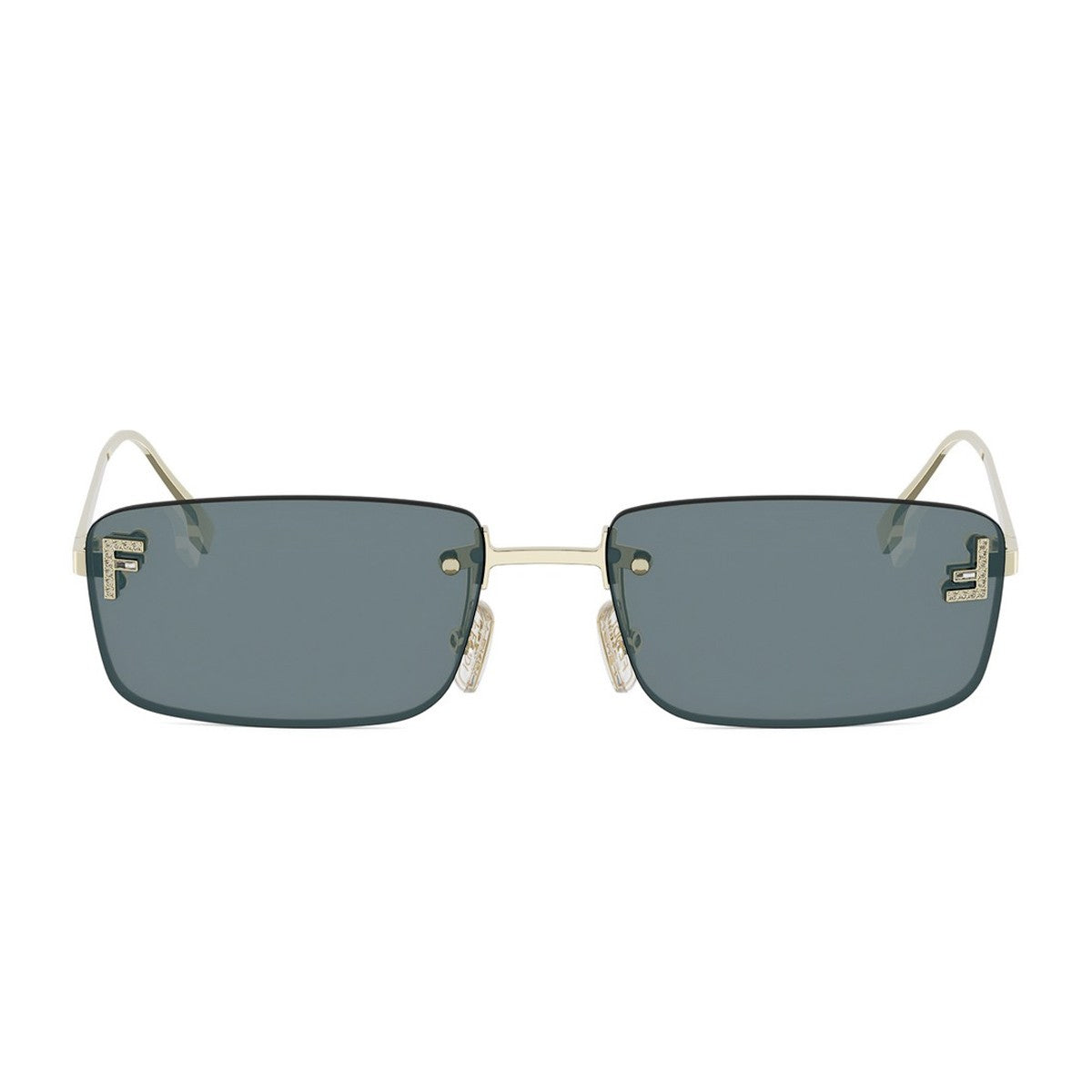 Fendi First Crystal Gold Metallo Sunglasses