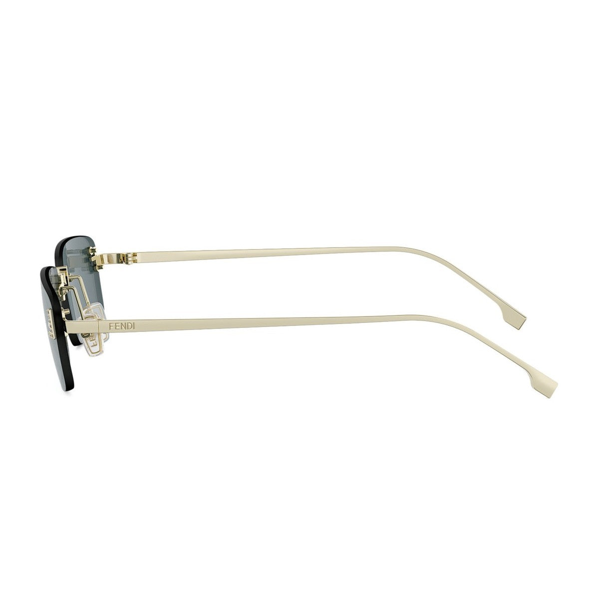 Fendi First Crystal Gold Metallo Sunglasses