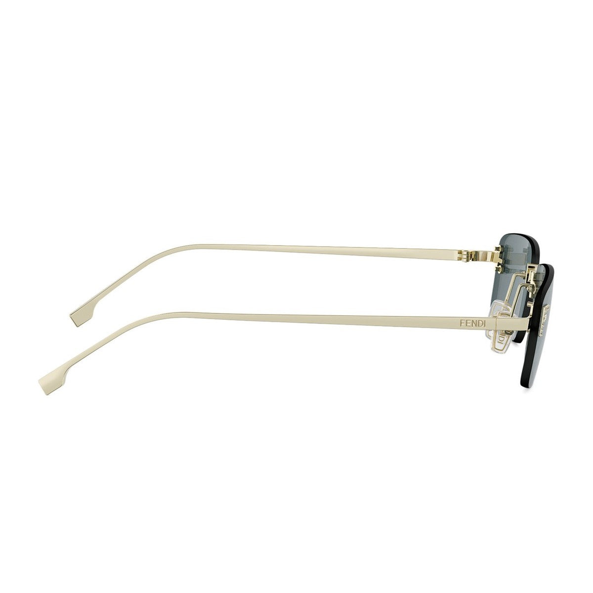 Fendi First Crystal Gold Metallo Sunglasses