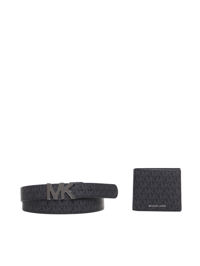 Michael Kors Belts Black Coated Canvas
