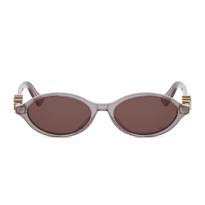 Diortreasure R1i Transparent Glitter Purple Acetato Sunglasses