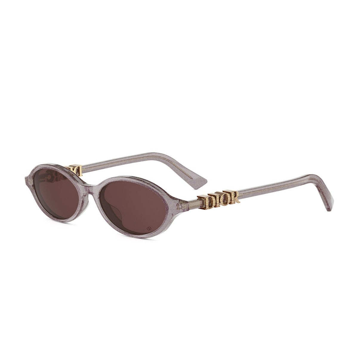 Diortreasure R1i Transparent Glitter Purple Acetato Sunglasses