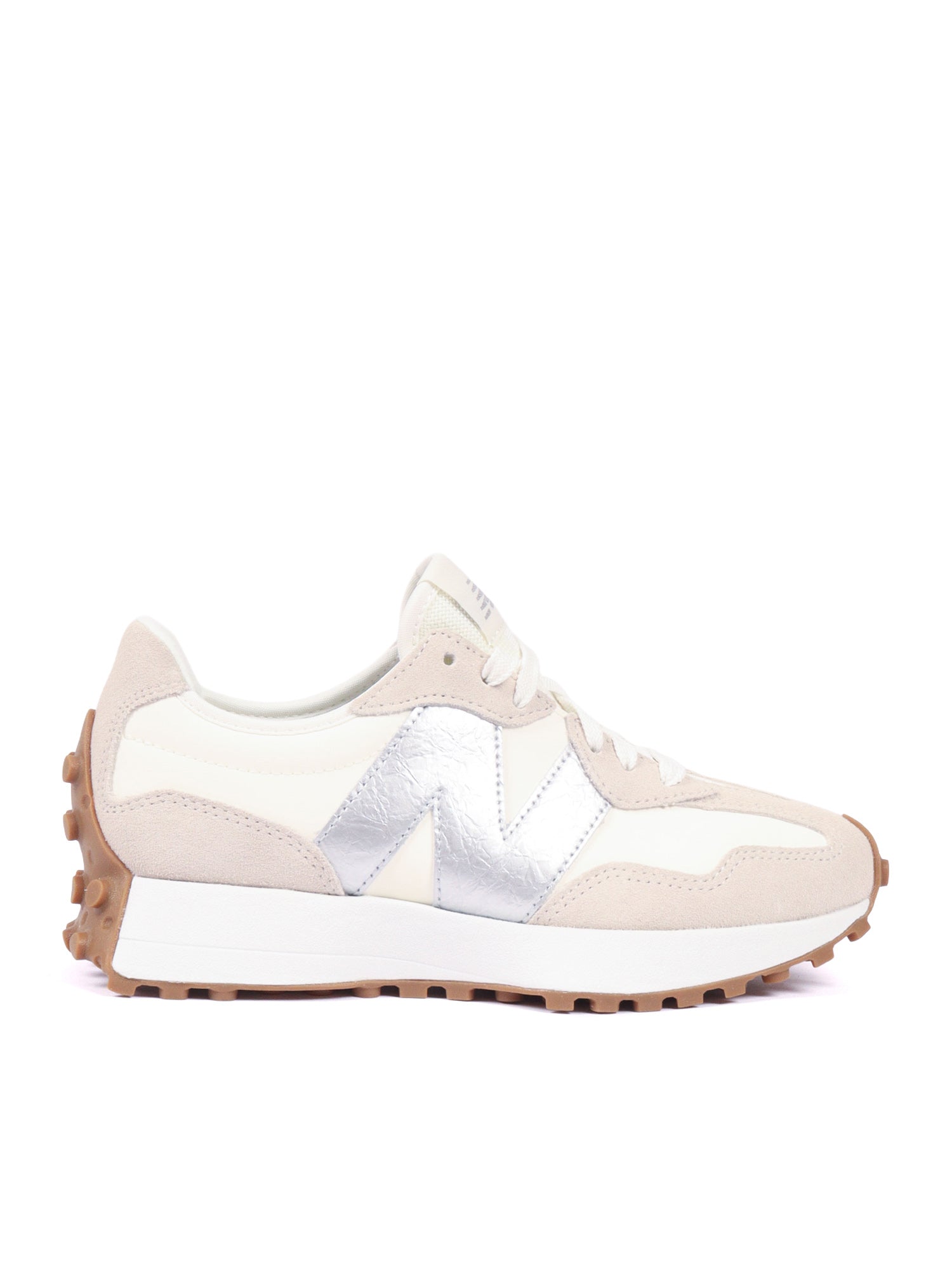 Scarpa Lifestyle - DONNA TIER 3 Suede-Leather ANGORA SILVER METALLIC Beige Suede Fabric 2 Leather Sneaker