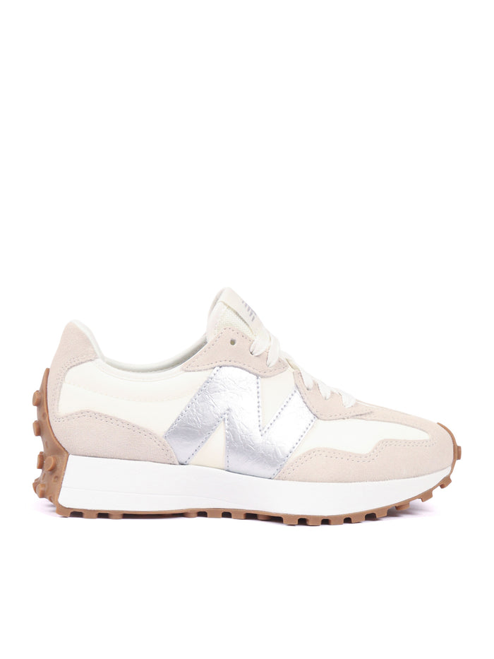 Scarpa Lifestyle - DONNA TIER 3 Suede-Leather ANGORA SILVER METALLIC Beige Suede Fabric 2 Leather Sneaker