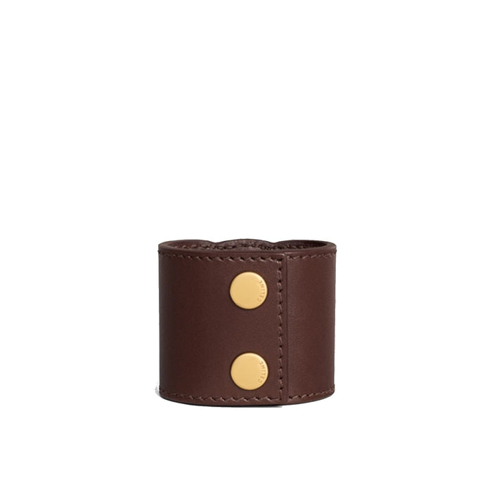 Leather Hair Cuff Brown Calf