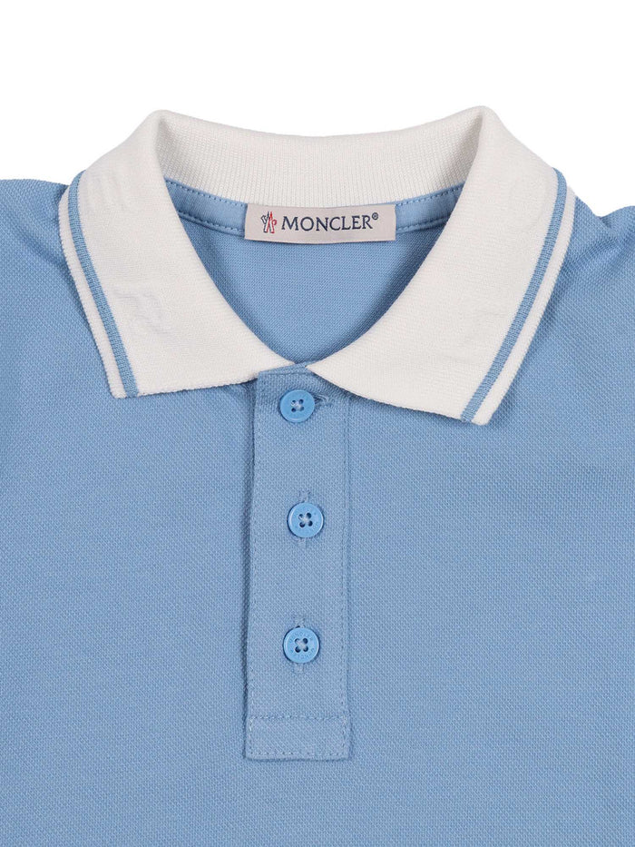 SS POLO Light Blue Elastane Cotton Shirt