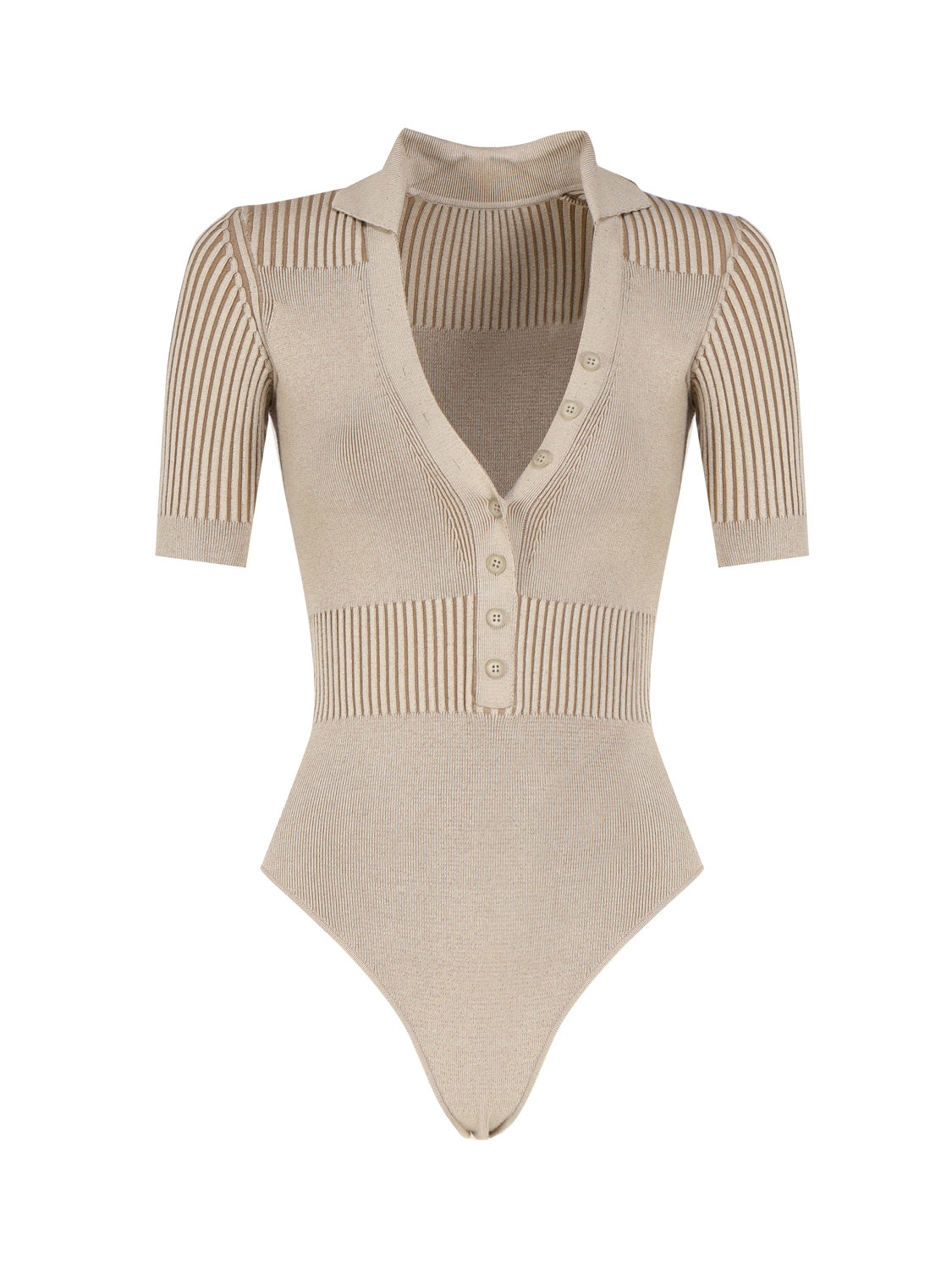 Jacquemus Top Beige Viscose Polyester