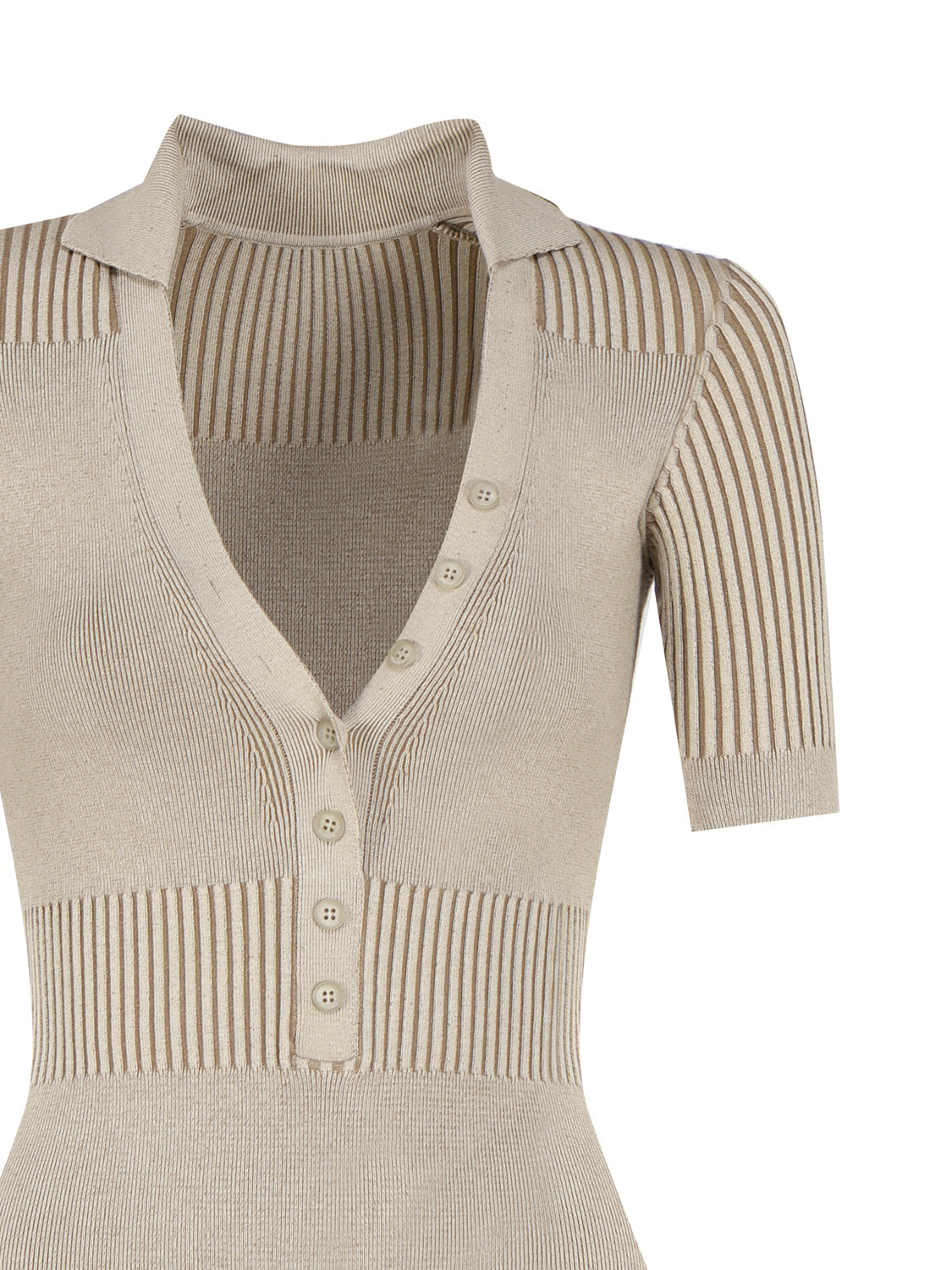 Jacquemus Top Beige Viscose Polyester