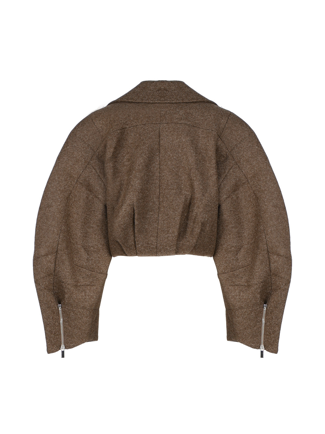 Jacquemus Coats Dark Brown Felt