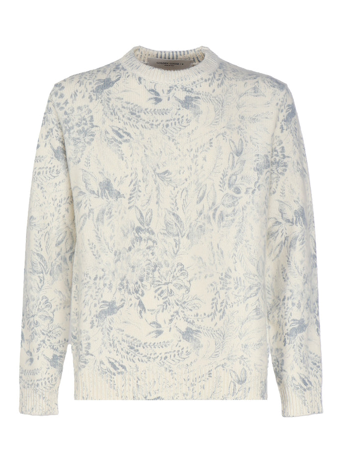 Golden Goose Sweaters White Heritage Wool