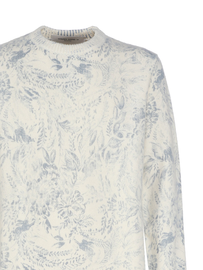 Golden Goose Sweaters White Heritage Wool