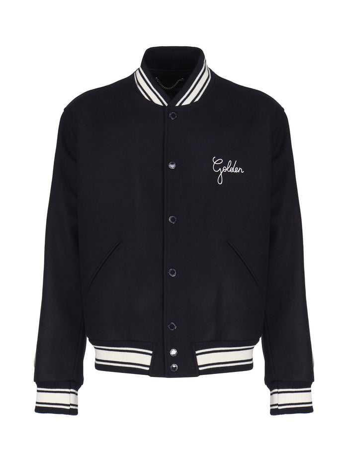 Golden Goose Coats Blue Virgin Wool