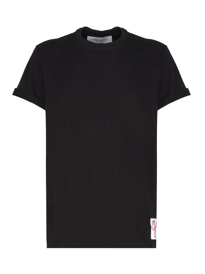 Golden Goose T-Shirts And Polos Black Cotton