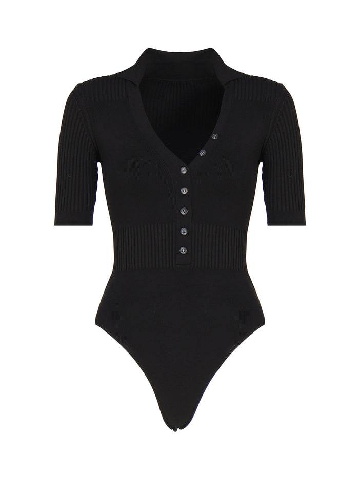 Jacquemus Top Black Viscose Polyester