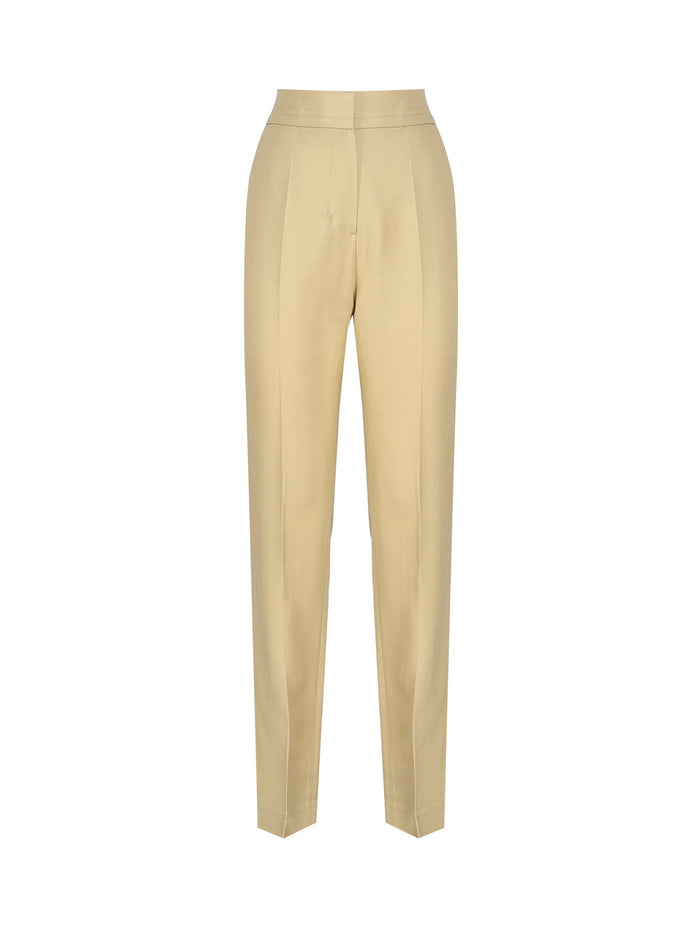 Jacquemus Trousers Beige Cotton