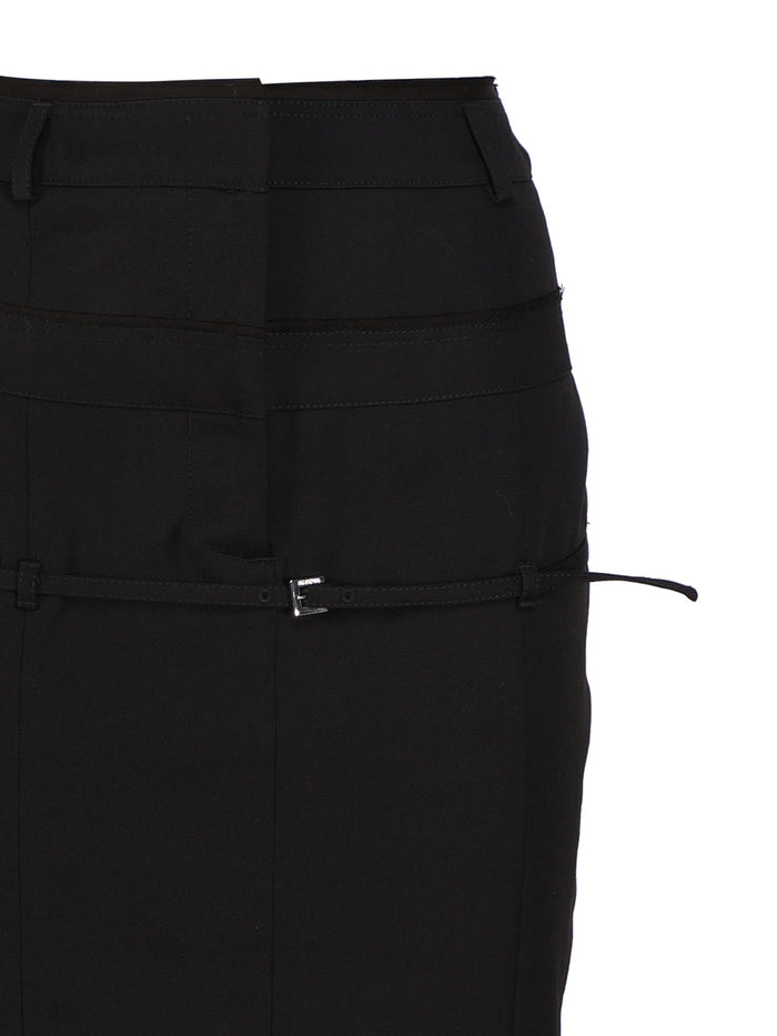 Jacquemus Skirts Black Virgin Wool