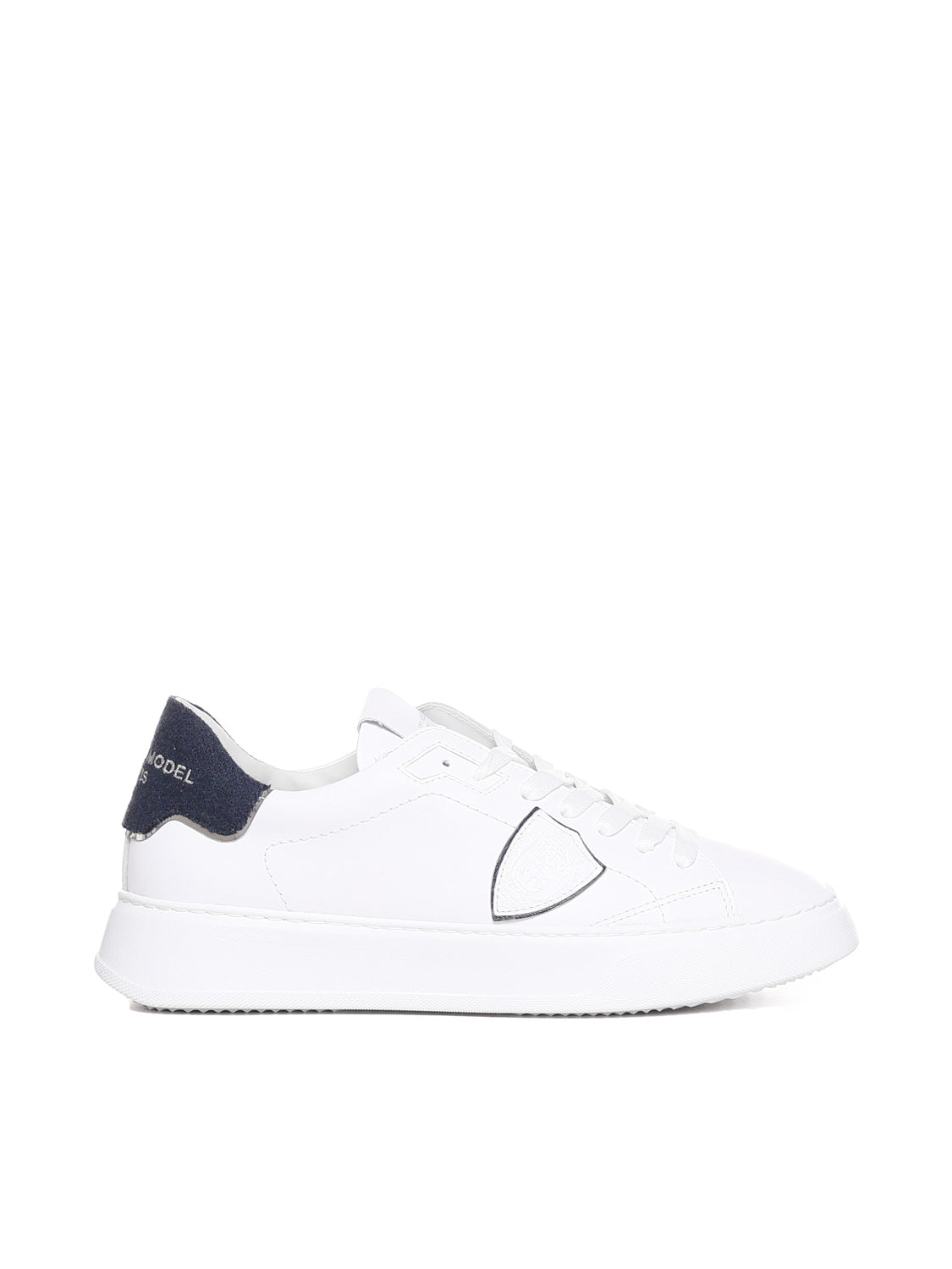 Philippe Model Sneakers White, Blue Leather