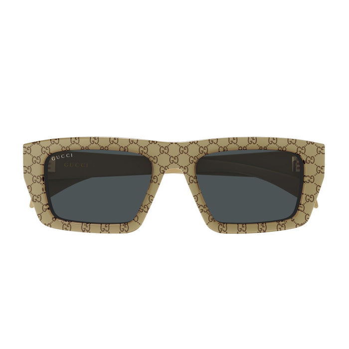 Gucci Gg2020s Linea Institutional Logo Beige Acetato Riciclato Sunglasses