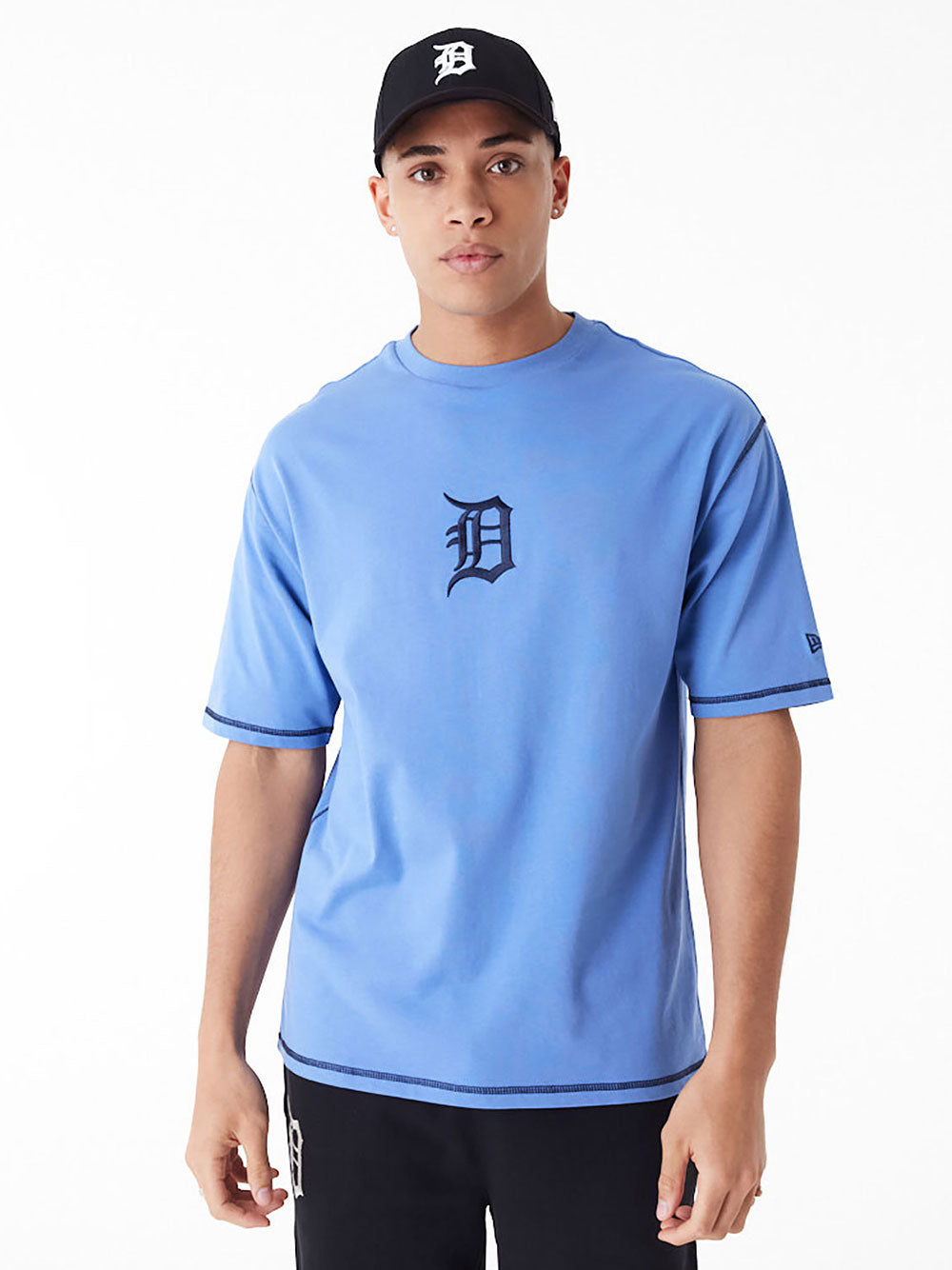 Oversize Detroit Tigers Mlb World Series Blue T-shirt