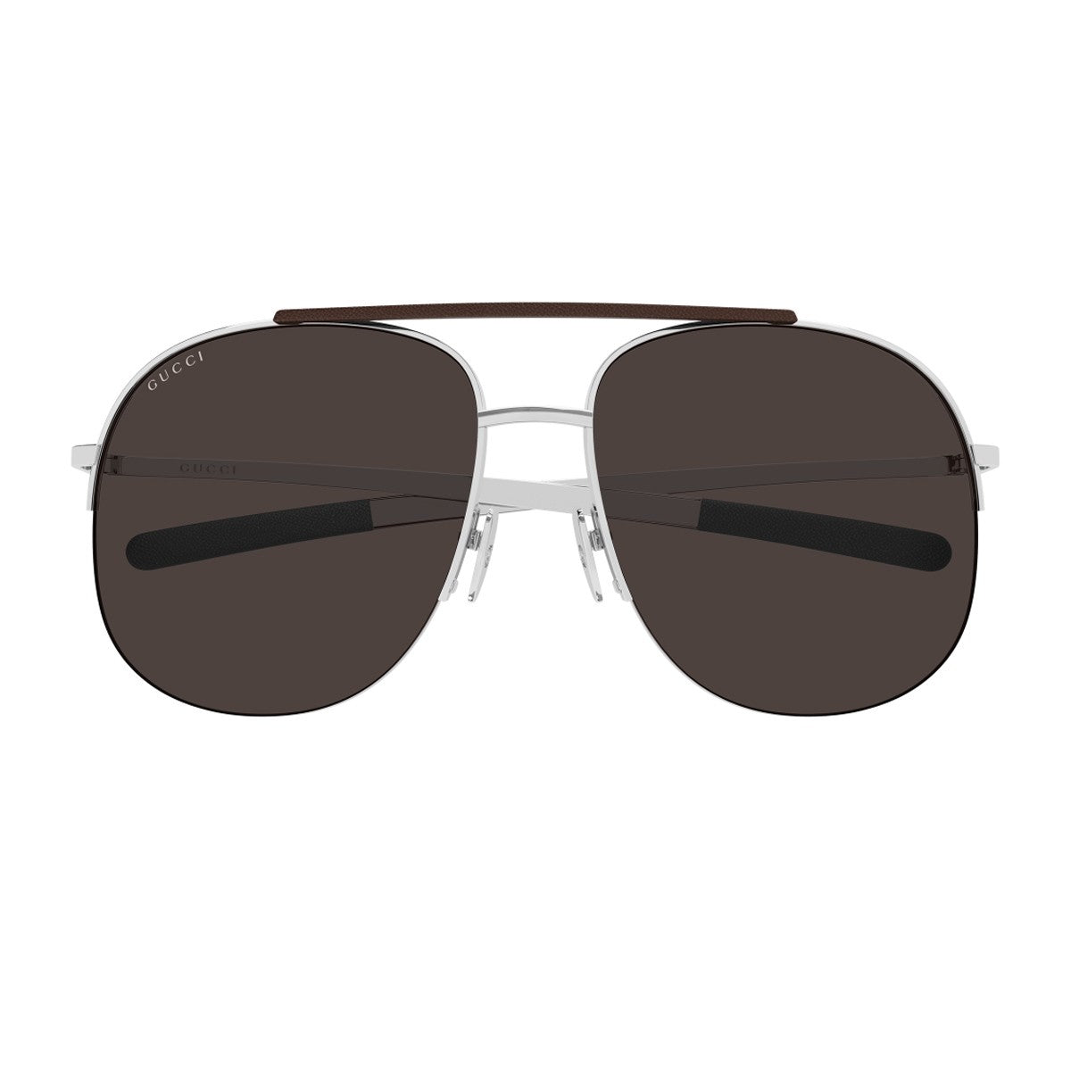 Gucci Gg2165s Linea Institutional Logo Silver Metallo Sunglasses