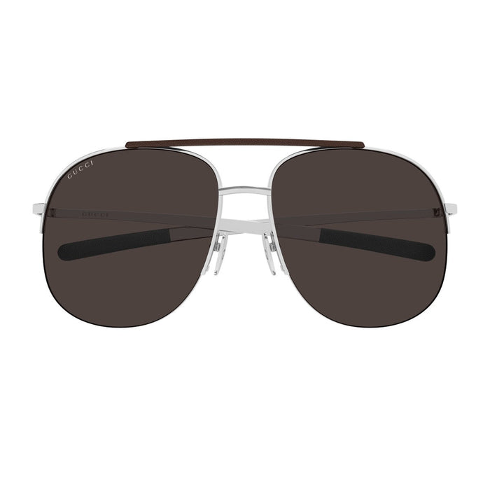 Gucci Gg2165s Linea Institutional Logo Silver Metallo Sunglasses