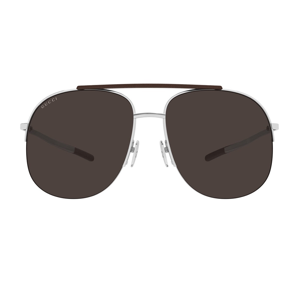 Gucci Gg2165s Linea Institutional Logo Silver Metallo Sunglasses