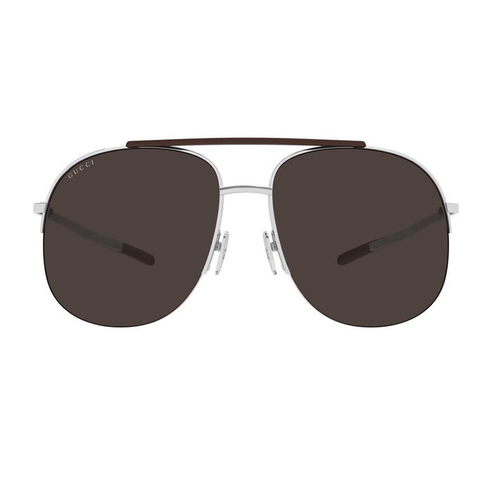 Gucci Gg2165s Linea Institutional Logo Silver Metallo Sunglasses