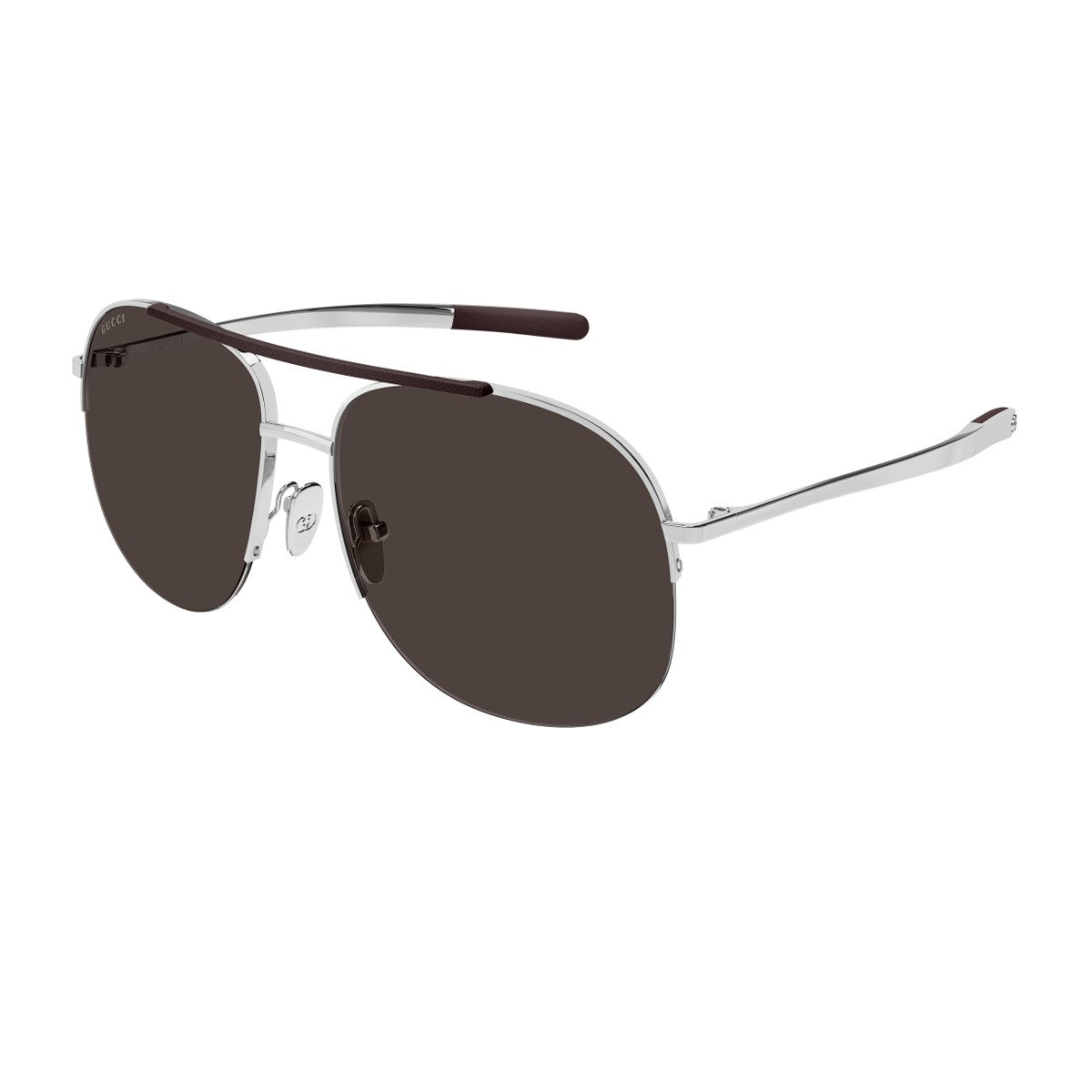 Gucci Gg2165s Linea Institutional Logo Silver Metallo Sunglasses