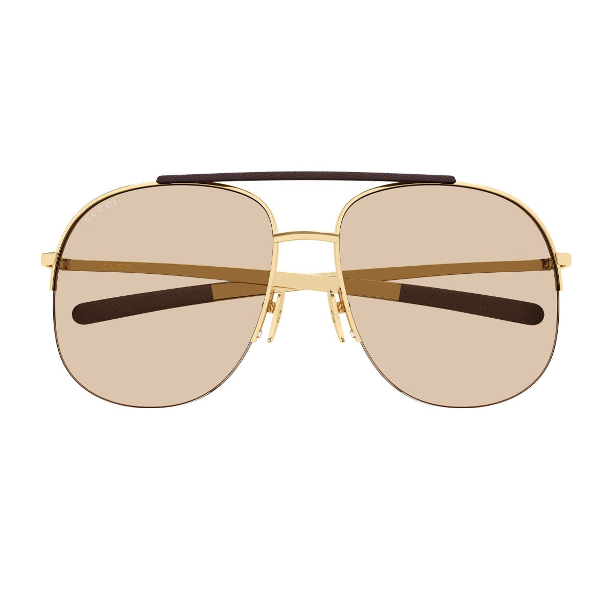 Gucci Gg2165s Institutional Logo Gold Metallo Sunglasses