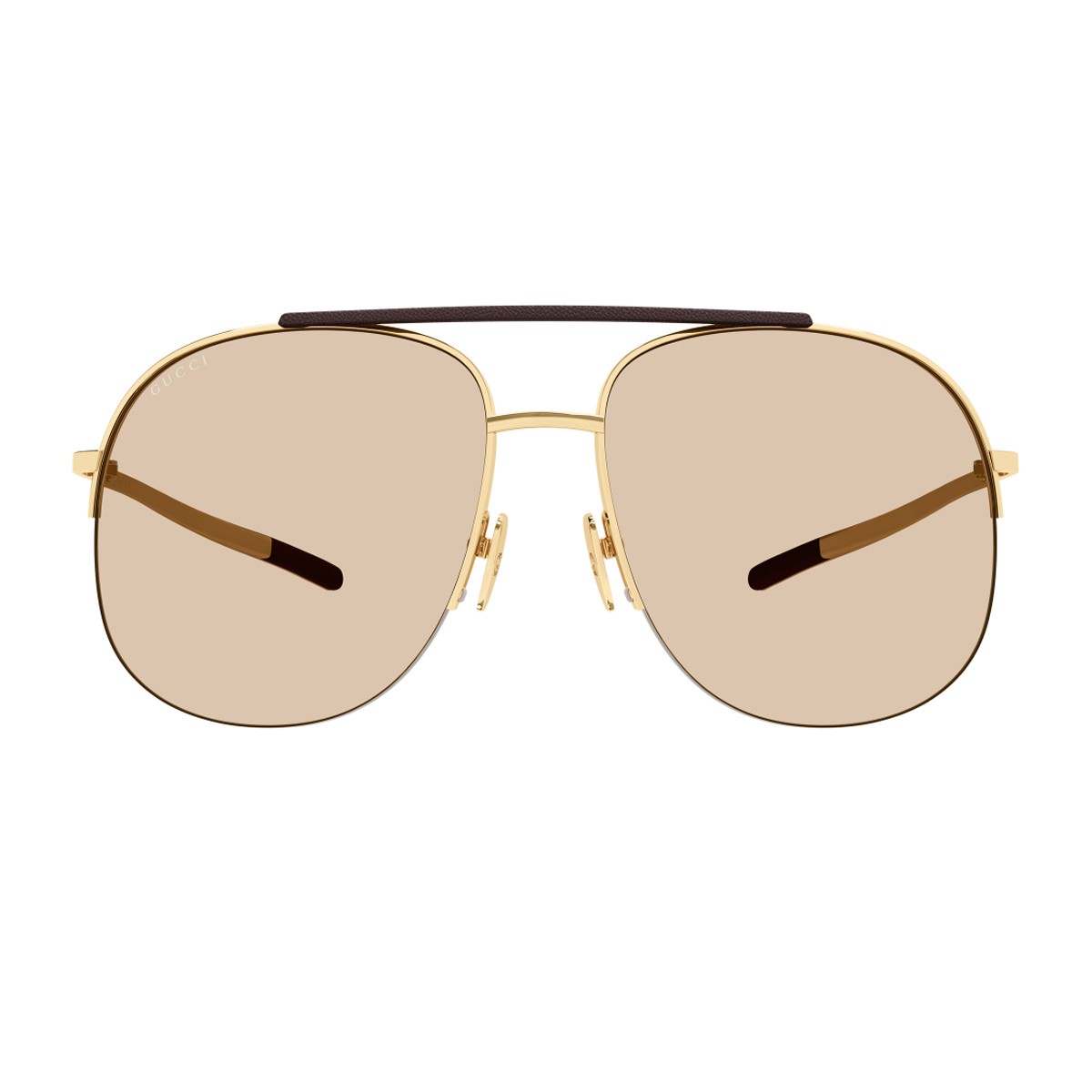 Gucci Gg2165s Institutional Logo Gold Metallo Sunglasses