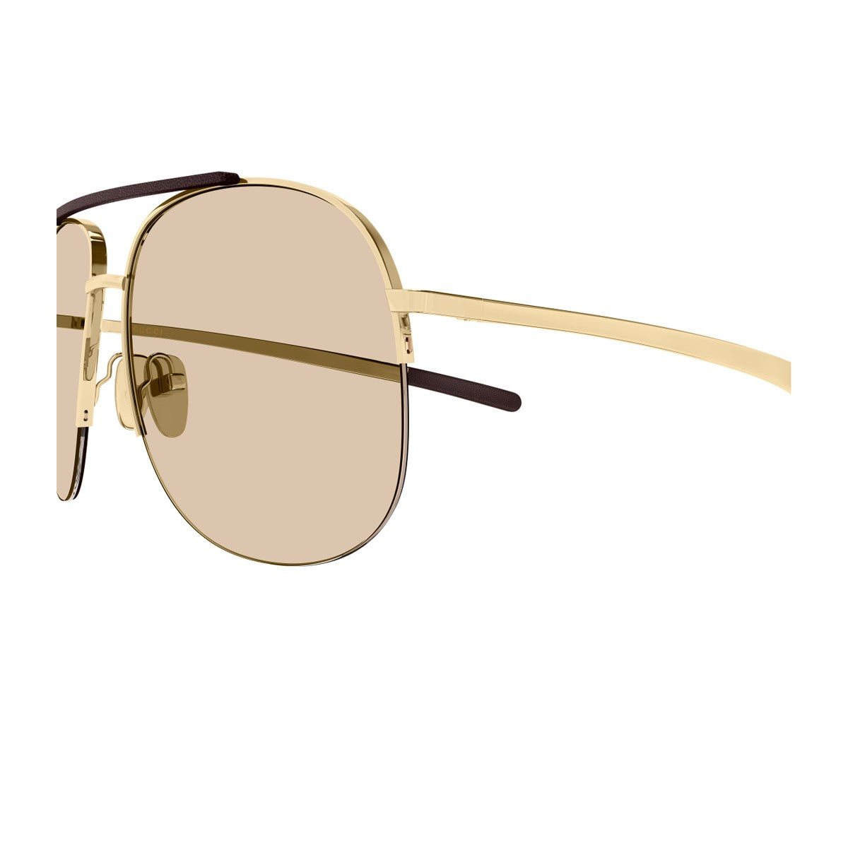 Gucci Gg2165s Institutional Logo Gold Metallo Sunglasses