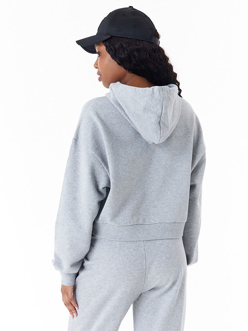 Felpa Crop Arch Wordmark Grey