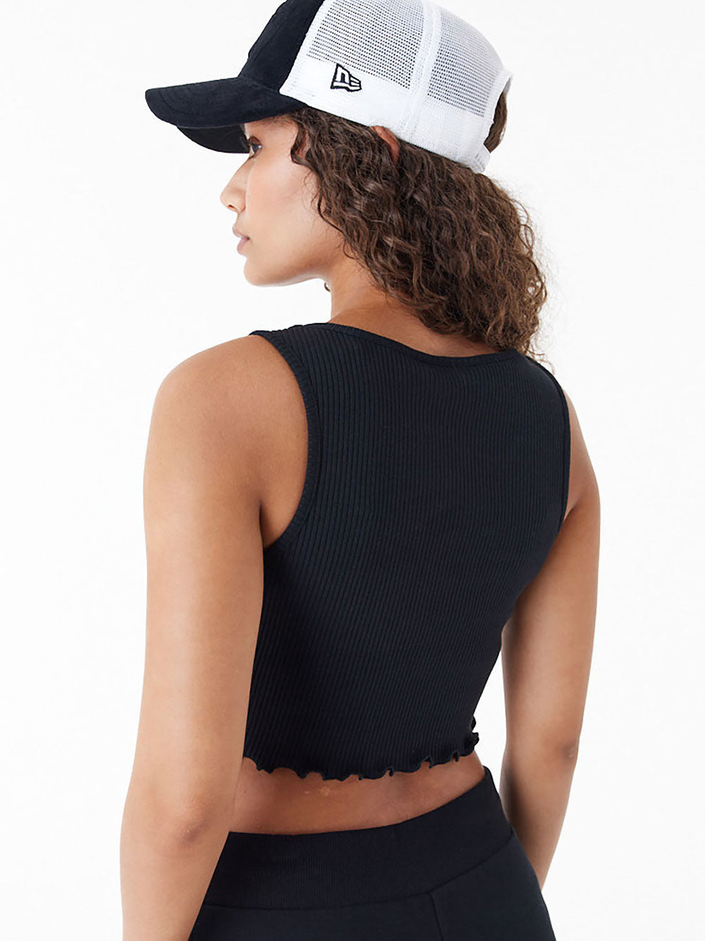 Crop Top New York Yankes Mlb Lifestyle Black T-shirt