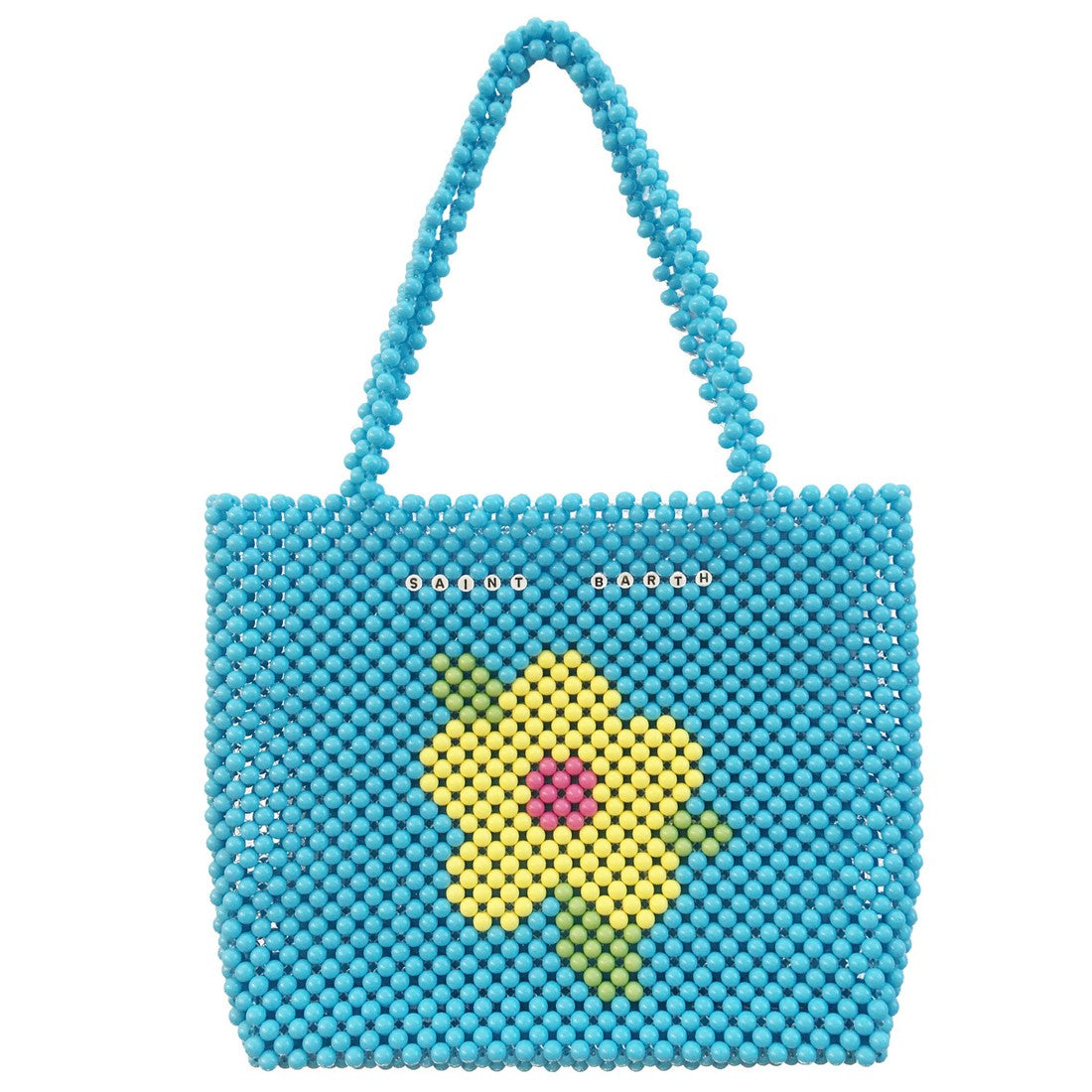 Beaded Shopper Multicolour Acrilic Bag