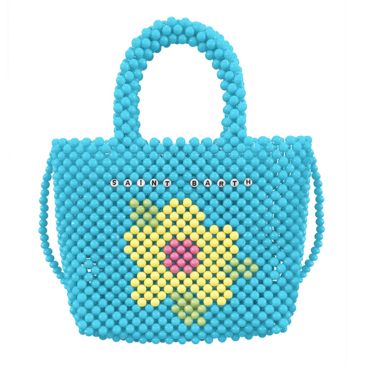 Beaded Shopper Multicolour Acrilic Bag