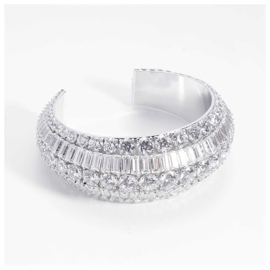 Preloved - Swarovski Womens Hyperbola White Crystal Bracelet 5598342 One Color Bracelets