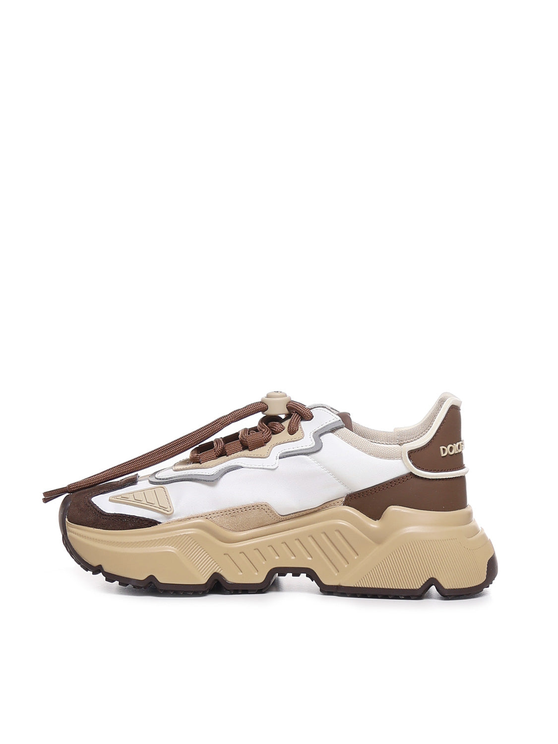Dolce & Gabbana Sneakers White, Brown Polyamide