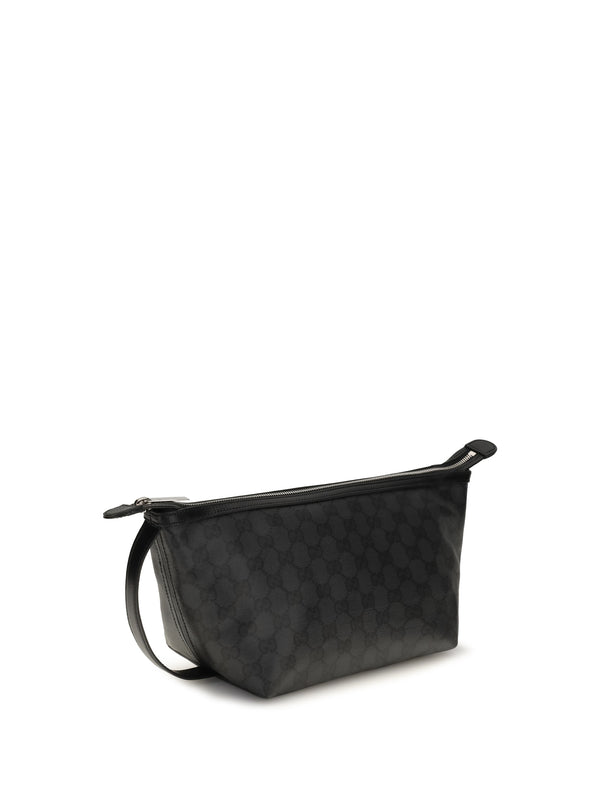 Pouch Small Essence Classic Black Black/black Fabric Clutch Bags