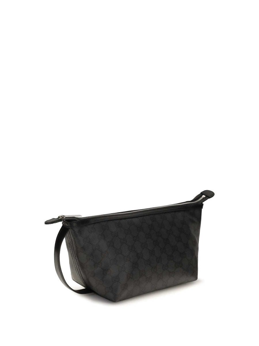 Pouch Small Essence Classic Black Black/black Fabric Clutch Bags